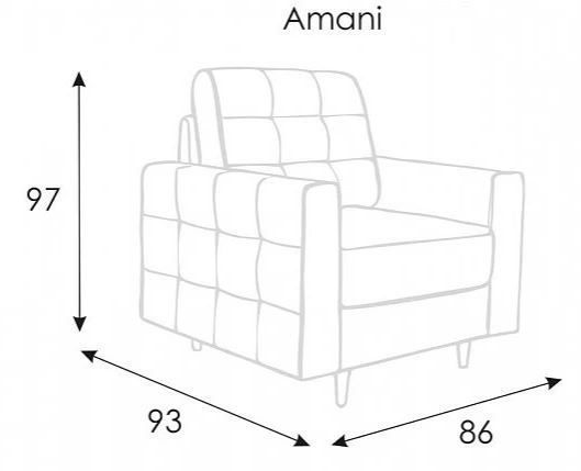 Sale Amani Armchair Sky Velvet 38