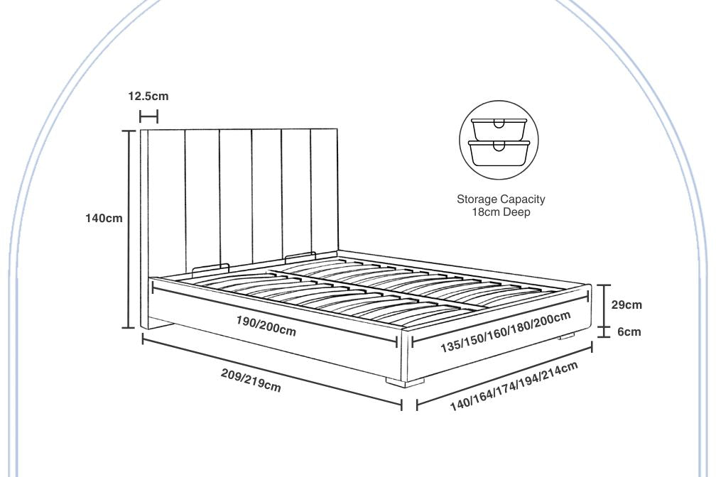 Sale Charlotte Bed 150*200 Casanova Grey