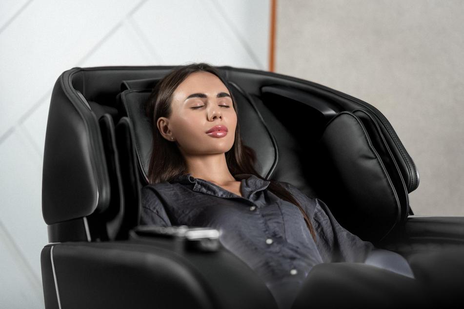 Woman discount massage chair