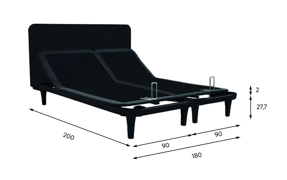 ErgoSlim Adjustable Bed Frame